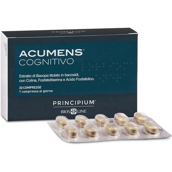 Bios Line Principium Acumens Bacopa - Integratore Per La Memoria E La Concentrazione, 30 Compresse-image