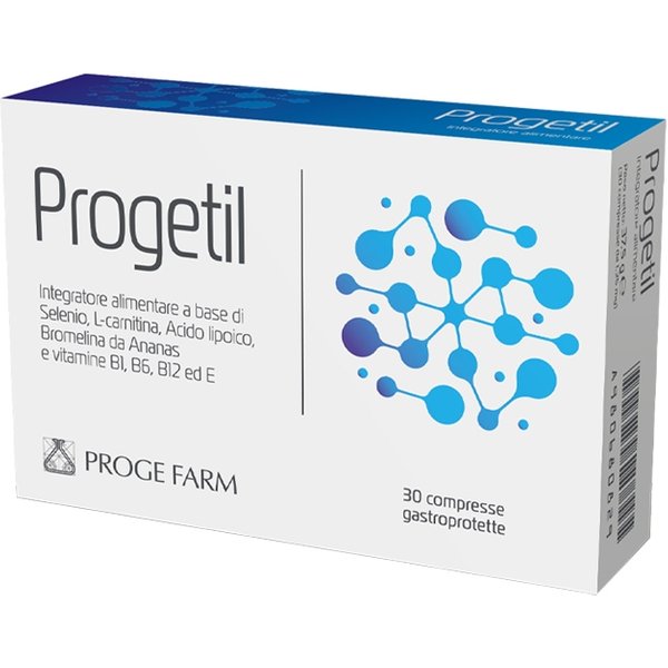 Proge Farm Progetil 30 Compresse - Integratore Antiossidante E Ricostituente, 30 Compresse-image