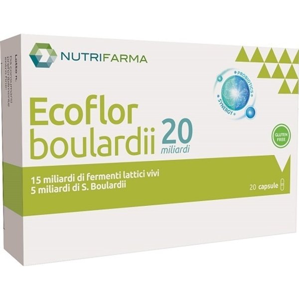 Aqua Viva Ecoflor Boulardii 20 Miliardi - Fermenti Lattici Per La Flora Intestinale, 20 Capsule-image