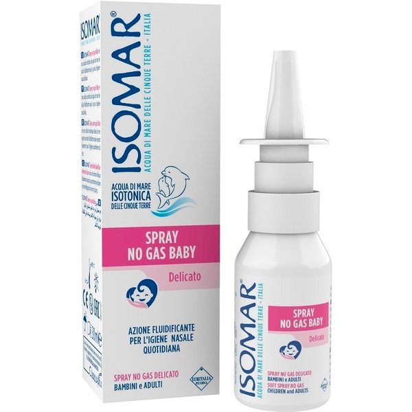 Isomar Baby Spray No Gas Soluzione Isotonica Nasale Igiene Quotidiana E Sollievo Da Raffreddore E Allergie, 30Ml-image