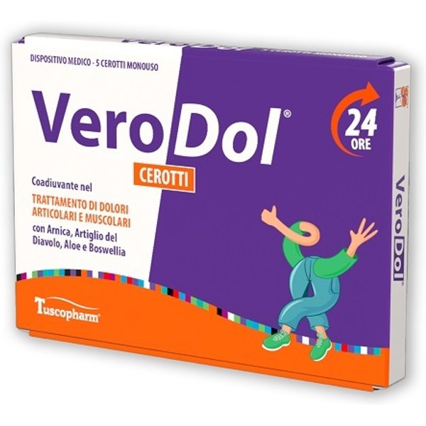 Tuscopharm Verodol Cerotti Per Il Trattamento Dei Dolori Muscolari E Articolari, 5 Cerotti-image
