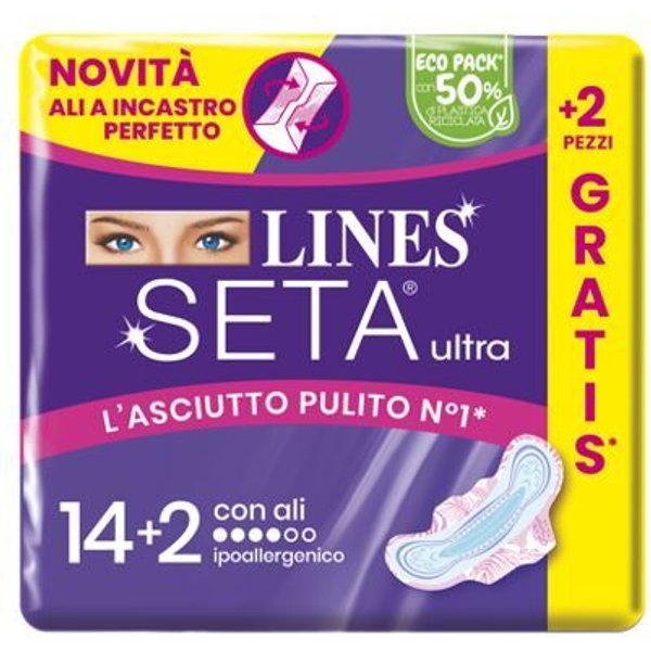 Fater Lines Seta Ultra Assorbenti Ali Cp 14+2 Pezzi-image