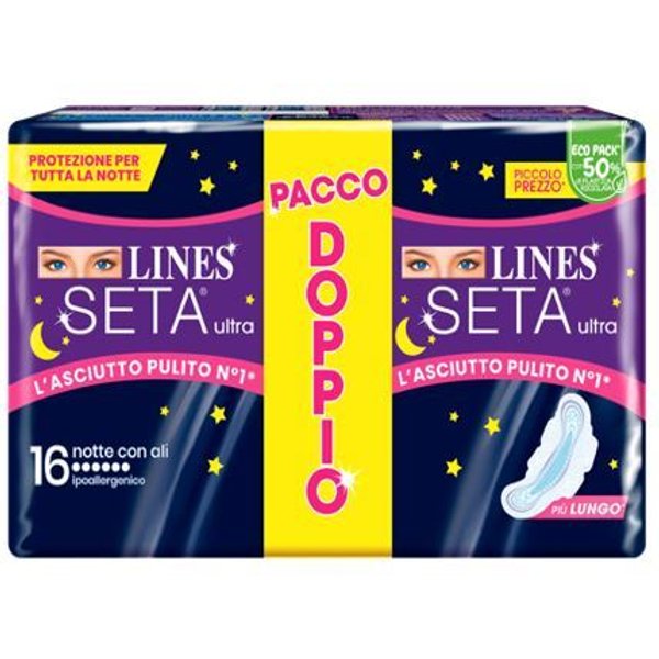 Fater Lines Seta Ultra Assorbenti Notte Vp Dwct 16 Pezzi-image