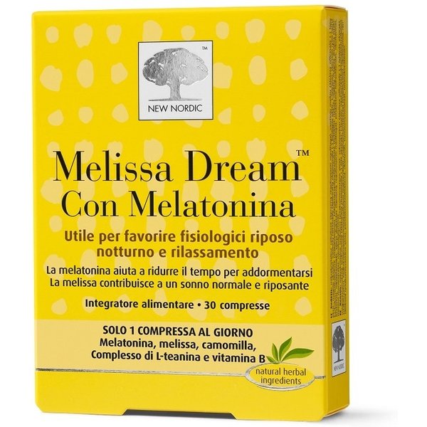 New Nordic Melissa Dream Con Melatonina 30 Compresse-image