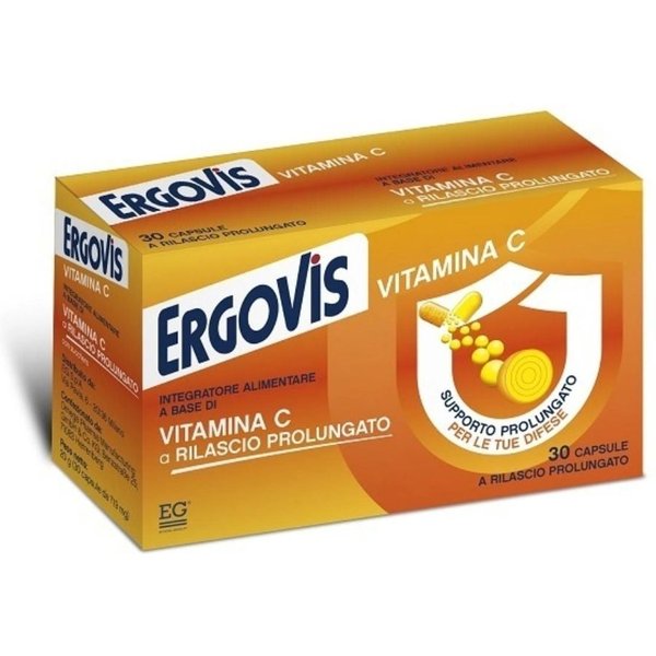 Eg Ergovis Vitamina C A Rilascio Prolungato Integratore, 30 Capsule-image