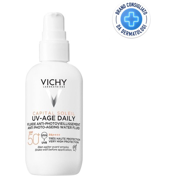 Vichy Capital Soleil - Uv Age Fluido Anti-Fotoinvecchiamento SPF50 Solare Viso Anti-Invecchiamento, 80Ml-image