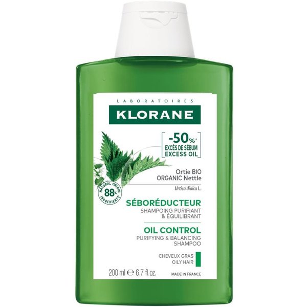 Klorane Ortica - Shampoo Seboriduttore Per Capelli Grassi, 200Ml-image