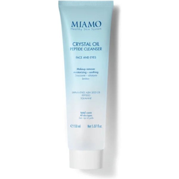 Miamo Total Care - Crystal Oil Peptide Cleanser Struccante Idratante Lenitivo Detergente Viso E Occhi, 150Ml-image