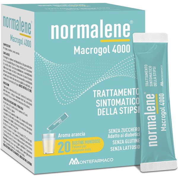 Montefarmaco Normalene Macrogol 4000 Dispositivo Medico Per La Stipsi, 20 Buste-image