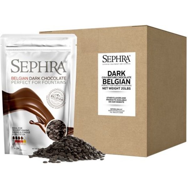 Sephra Belgian Dark Semi Sweet Chocolate 20lb case