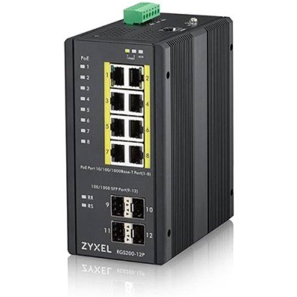 Zyxel Switch 12 Porte Managed, 8 Gbit POE + 4 Sfp RGS200-12P-ZZ0101F-image