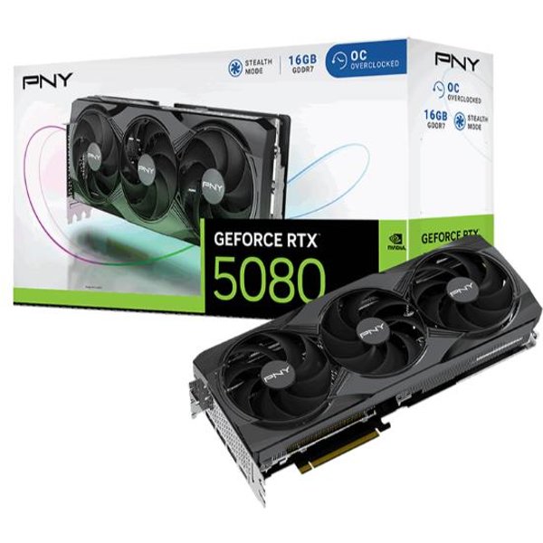 Pny Geforce Rtx 5080 16GB Overclocked Triple Fan VCG508016TFXPB1-O-image