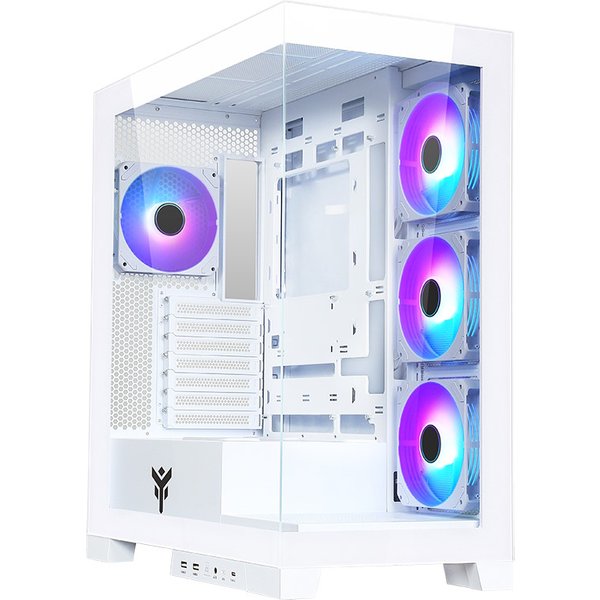 ITek Case Showbui 45W - Gaming Tower, Atx, 4X12Cm Argb Fan, 2Xusb3, Type-C, Side Front Panel Te Itgcasb45W-image
