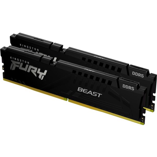 Kingston RAM Fury Beast Black Xmp Dimmddr5 32Gb(2X16Gb) 6000Mt/S Cl30 Kf560C30Bbek2-32-image