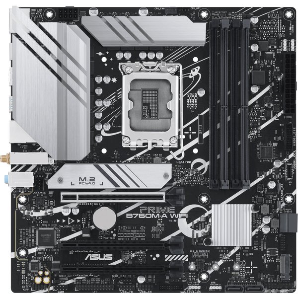 Asus Mb B760, Prime B760M-A Wifi, Lga 1700, Wifi6, 4Ddr5, 90Mb1El0-M1Eay0 90Mb1El0-M1Eay0-image
