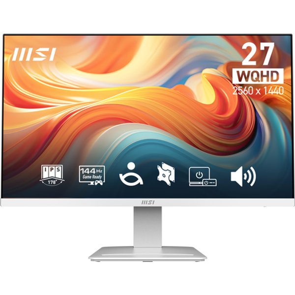 Msi Monitor 27 Led Ips Wqhd 16:9 144Hz 1MS, Hdmi/Dp, Multimediali, Bianco 9S6-3Pe2Ch-021-image