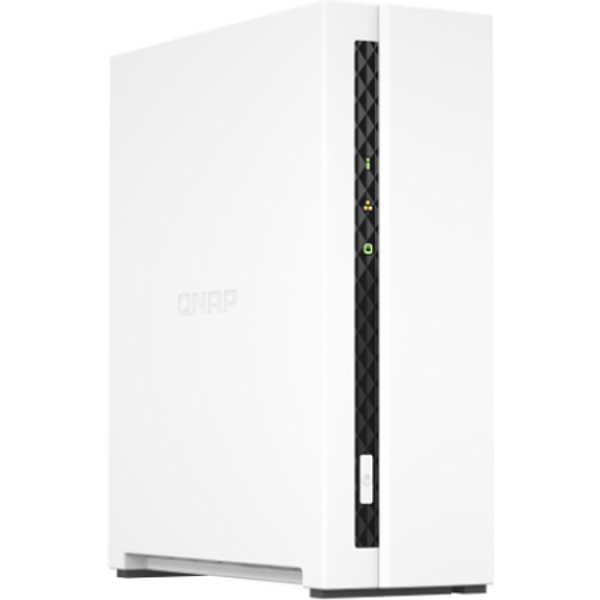 **Qnap NAS Tower 1-BAY Arm 4-Core 1.8Ghz, 1Xsata 6GB/S, 3.5"/2.5", 2GB RAM On-Board, 1Xgbe, 1Xusb 3 TS-133-image