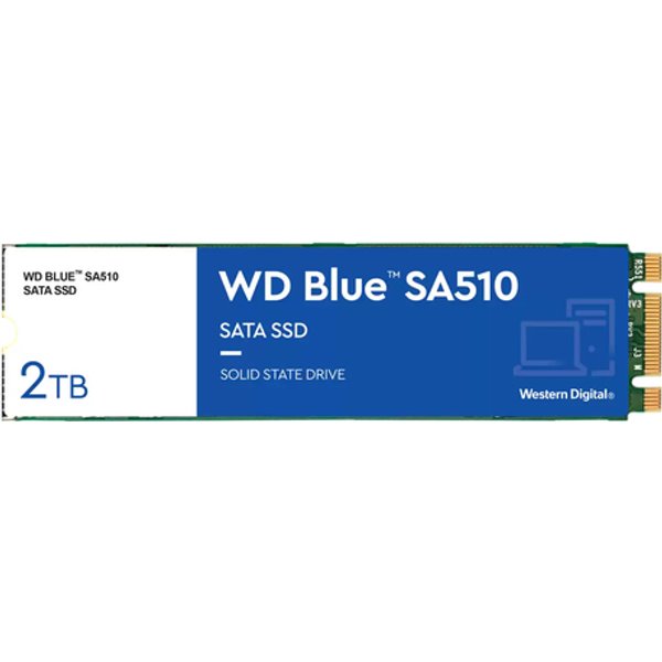 Western Digital Ssd Blue 2TB M.2 Sa510 2280 Sata Iii 6 Gbs Wds200T3B0B-image