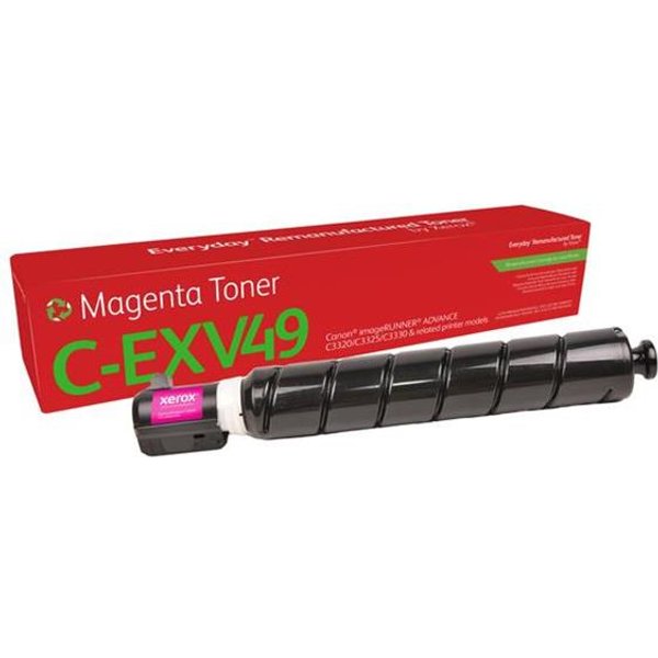 Xerox Everyday Remanufactured Toner Replaces Canon C-EXV49 Magenta (8526B002) 006R04909-image