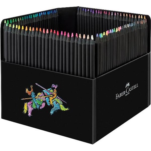 Faber Castell Astuccio Cartone Da 100 Matite Colorate Triangolari Black Edition 116411-image