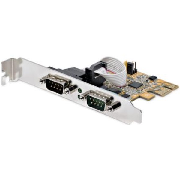Startech Scheda Seriale Pcie A 2X RS232 DB9 16C1050 Uart/Com 21050-PC-SERIAL-LP-image