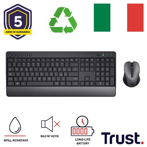 Trust Trezo Eco Wireless Deskset It 24530TRS-image