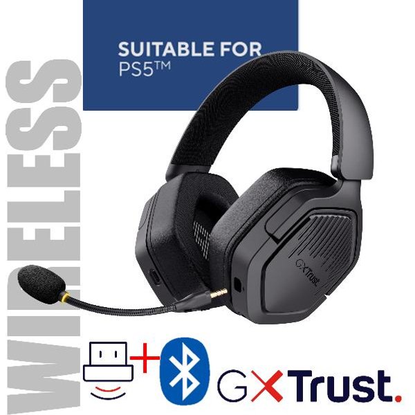 Trust GXT493PS Carus Wrls PS5 Headset Blk 25746-image