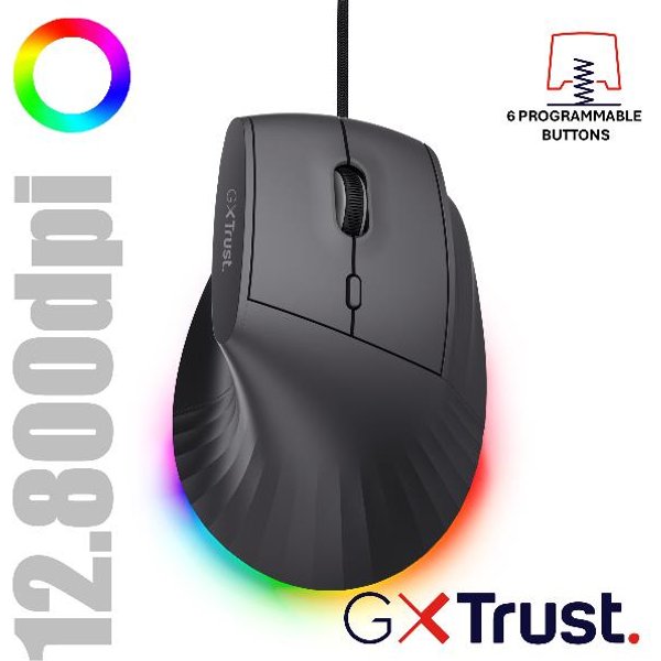 Trust GXT145 Rexxa Ergonomic Gaming Mouse 26024-image