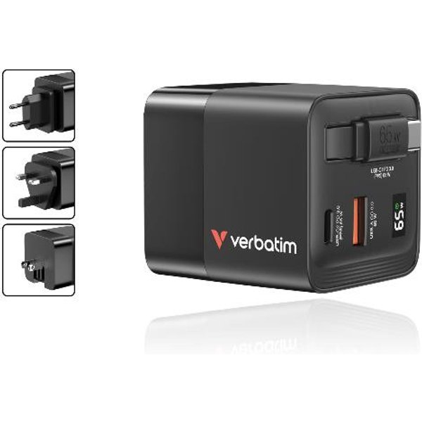 Verbatim Gan Charger 2 Port 65W Mini 32217-image