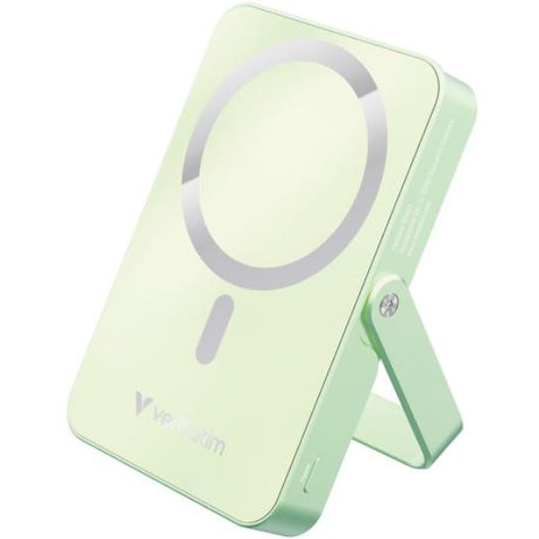 Verbatim Power Bank 10000MAH Mag Safe Green 32259-image
