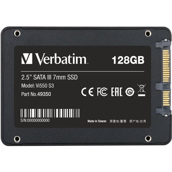 Verbatim 128GB SATA3 2.5 SSD 7MM VI550 49350-image