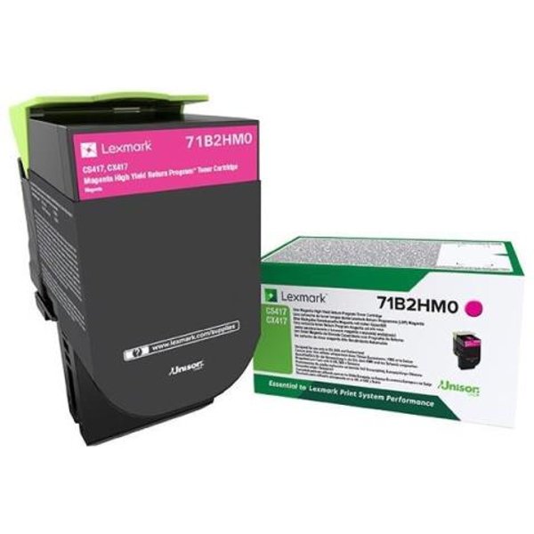 Lexmark Cs/Cx 417 517 Cartuccia Di Toner Return Program Ad Alta Resa Magenta 71B2HM0-image