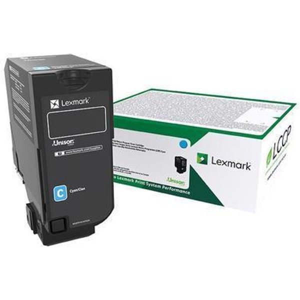 Lexmark Cs/Cx 727 CS728 Cyan Return Program Toner Cartridge CS727DE/CS728DE/CX727DE 75B20C0-image