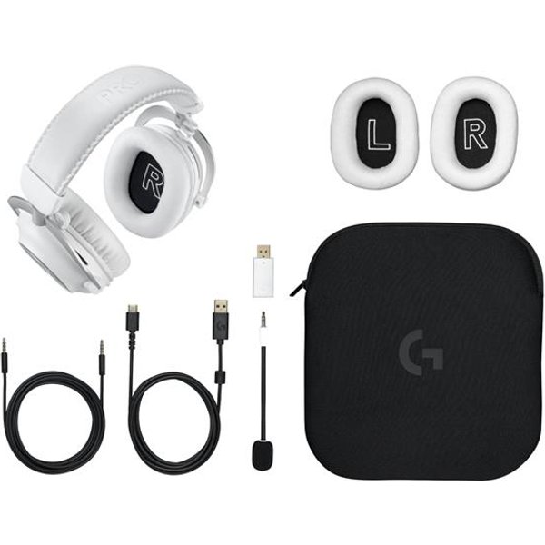 Logitech Headset - Pro X 2 Lightspeed Wireless Gaming White 2.4GHZ N/A EMEA28-935 981-001269-image