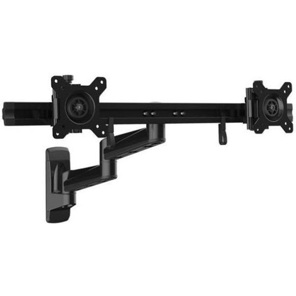 Startech Braccio Articolato Vesa Da Parete Per 2 Schermi - Supporto Monitor 15 A 24 Acciaio (Armdualwall) Armdualwall-image