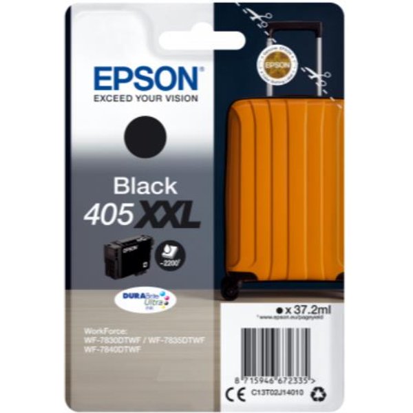 Epson Singlepack Black 405XXL Durabrite Ultra Ink C13T02J14010-image