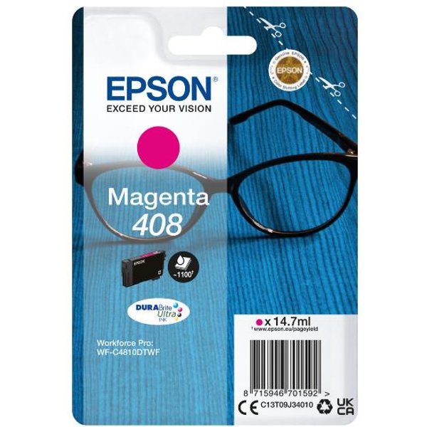 Epson Singlepack Magenta 408 Durabrite Ultra Ink C13T09J34010-image