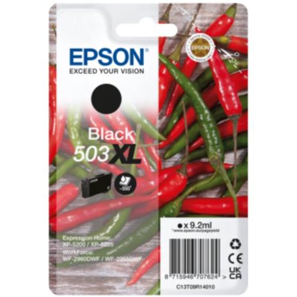 Epson Cartucce Peperoncino Singlepack Black 503XL Ink C13T09R14010-image