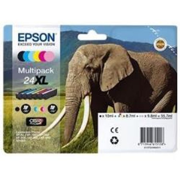 Epson Multipack 6-COLOURS 24XL Claria Photo HD Ink C13T24384011-image