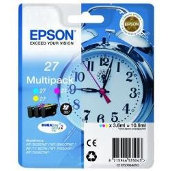 Epson Multipack 27 Sveglia 3CART Colori C13T27054012-image