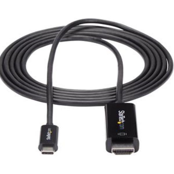 Startech Cavo Hdmi A Usb-C Da 2M - Cavetto USB 3.1 Tipo C 4K 60Hz Nero CDP2HD2MBNL-image