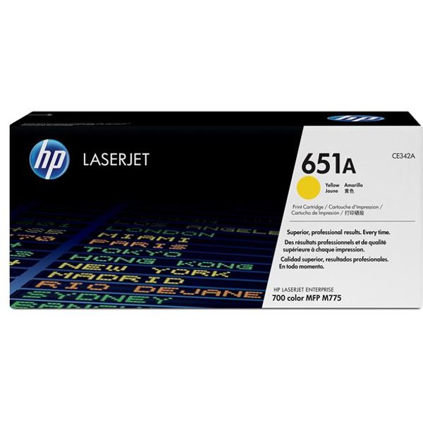 HP Cartuccia Toner 651A Laserjet (Giallo) CE342A-image