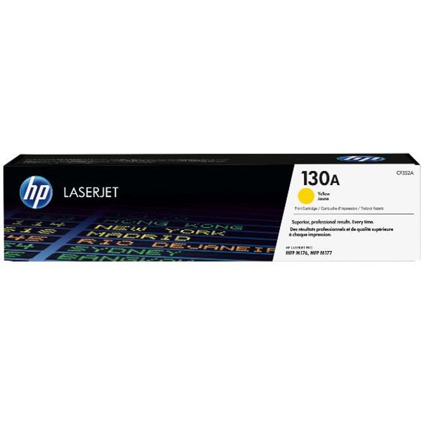 HP 130A Yellow Laserjet Toner Cartridge (CF352A) CF352A-image
