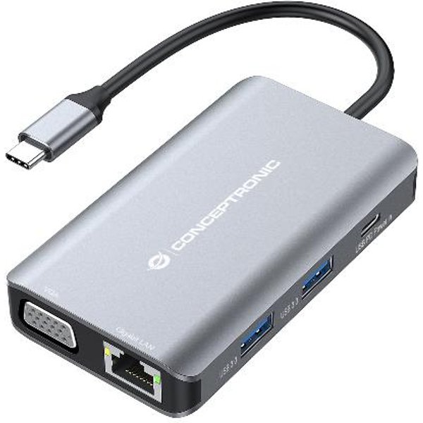 Conceptronic 7-IN-1 USB 3.2 Gen 1 Docking Statio DONN21G-image