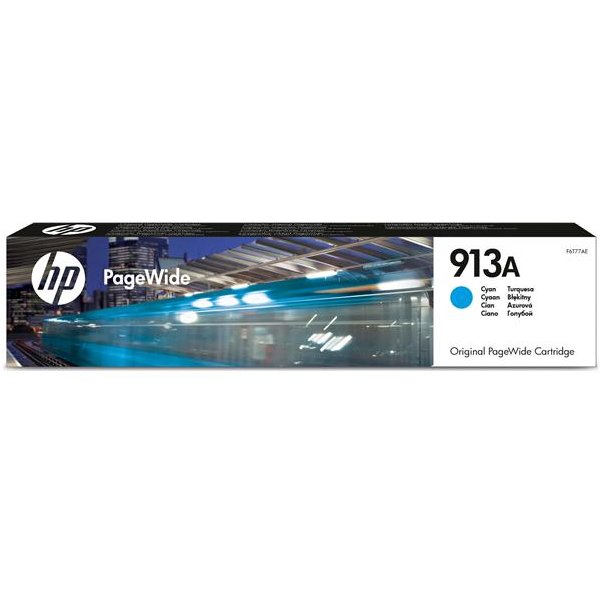 HP 913A Cyan Original Pagewide Cartridge F6T77AE-image
