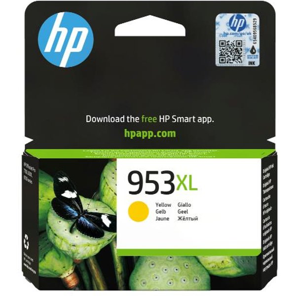 HP 953XL High Yield Yellow Original Ink Cartridge F6U18AE#LS1-image