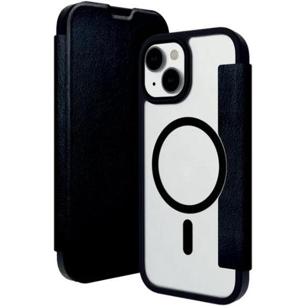 Dbramante 1928 Helsinki - Custodia Portafoglio Per Iphone 15 Plus In Plastica Riciclata Compatibile Magsafe Trasparente/Nero HE67CLBL1881-image