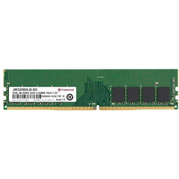 Transcend 16GB Jm DDR4 3200 U-Dimm 2Rx8 1Gx8 CL22 1.2V JM3200HLB-16G-image