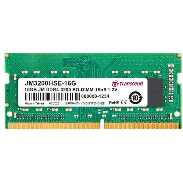 Transcend 16GB Jm DDR4 3200 So-Dimm 1RX8 1.2V JM3200HSE-16G-image