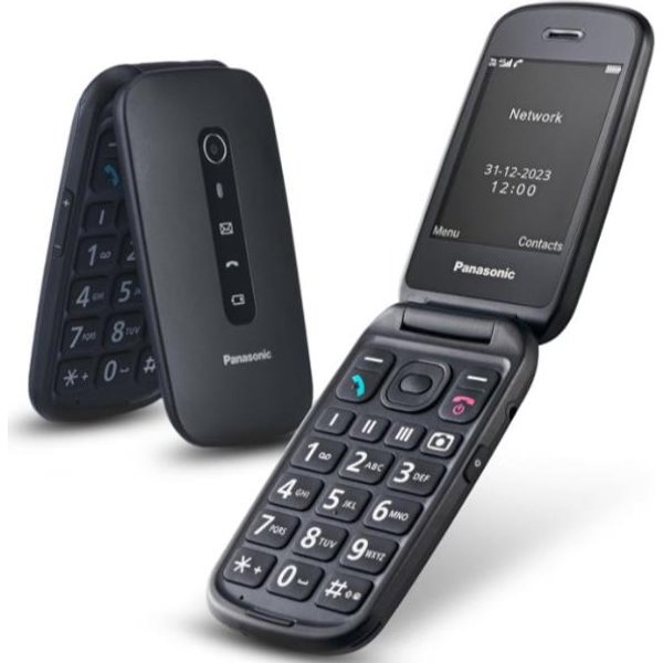 Panasonic Senior Phone TU550 Conchiglia Nero KX-TU550EXB-image